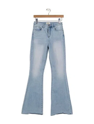 Pre-owned L'agence High-rise Flared Jeans In Blue