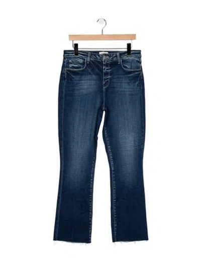 Pre-owned L'agence High-rise Flared Jeans In Blue