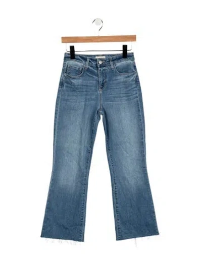 Pre-owned L'agence High-rise Flared Jeans In Blue