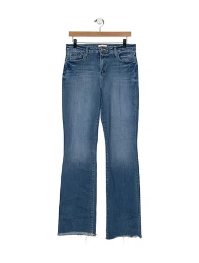 Pre-owned L'agence High-rise Flared Jeans In Blue