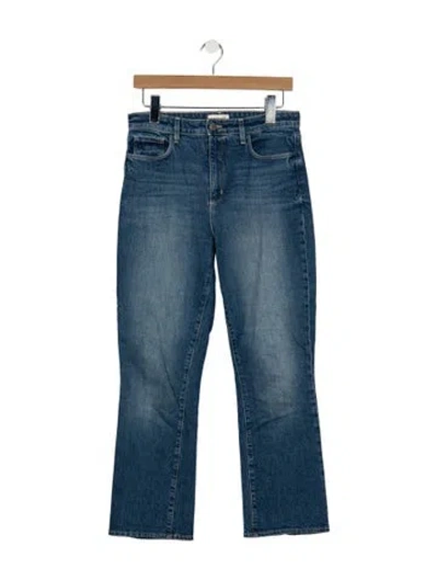 Pre-owned L'agence High-rise Flared Jeans In Blue