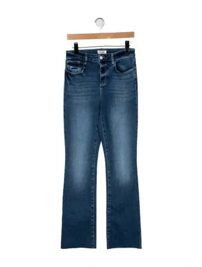 Pre-owned L'agence High-rise Flared Jeans In Blue