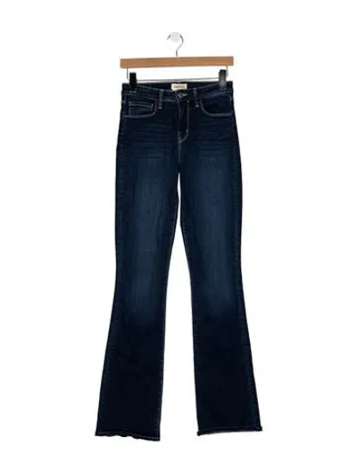 Pre-owned L'agence High-rise Flared Jeans In Blue