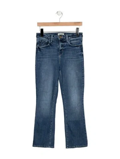 Pre-owned L'agence High-rise Flared Jeans In Blue