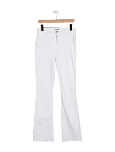 Pre-owned L'agence High-rise Flared Jeans In Blue