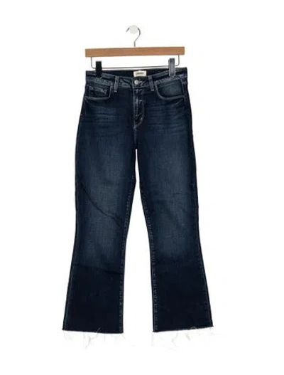 Pre-owned L'agence High-rise Flared Jeans In Blue