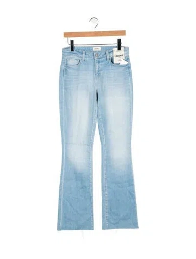 Pre-owned L'agence High-rise Flared Jeans In Blue