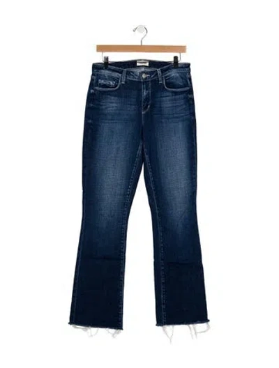 Pre-owned L'agence High-rise Flared Jeans In Blue