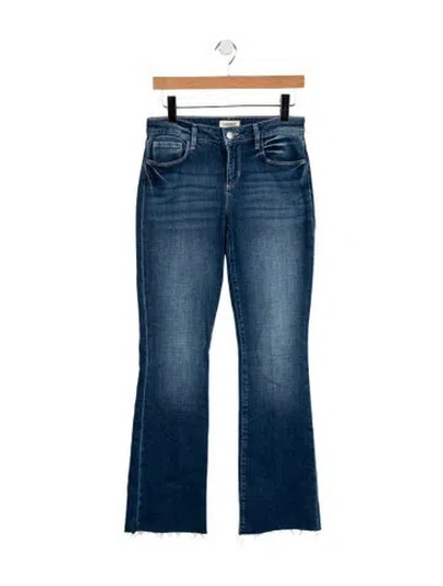 Pre-owned L'agence High-rise Flared Jeans In Blue