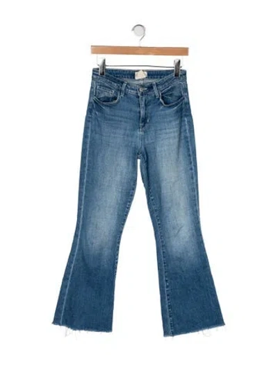 Pre-owned L'agence High-rise Flared Jeans In Blue