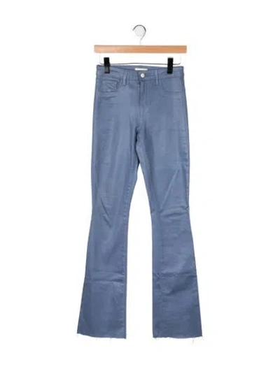 Pre-owned L'agence High-rise Flared Jeans In Blue