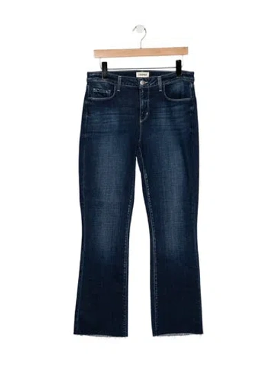 Pre-owned L'agence High-rise Flared Jeans In Blue