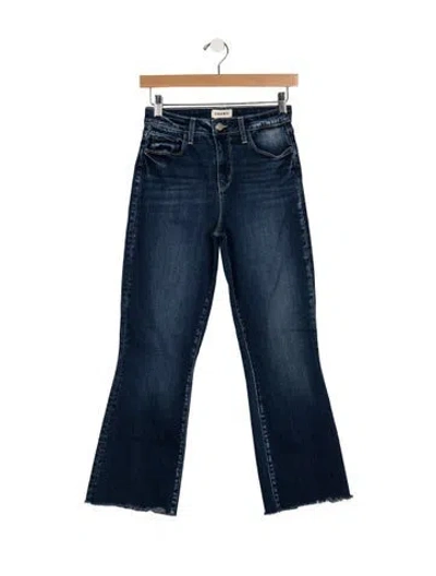 Pre-owned L'agence High-rise Flared Jeans In Blue