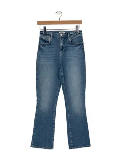 Pre-owned L'agence High-rise Flared Jeans In Blue