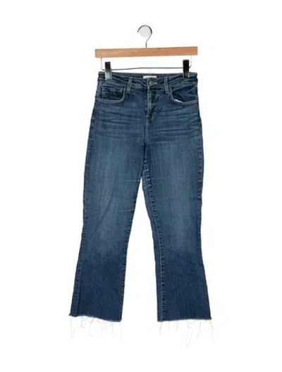 Pre-owned L'agence High-rise Flared Jeans In Blue