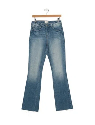 Pre-owned L'agence High-rise Flared Jeans In Blue