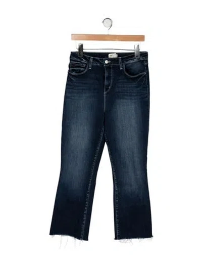 Pre-owned L'agence High-rise Flared Jeans In Blue