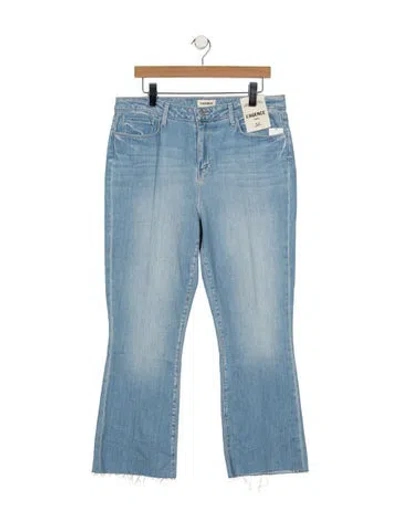 Pre-owned L'agence High-rise Flared Jeans In Blue