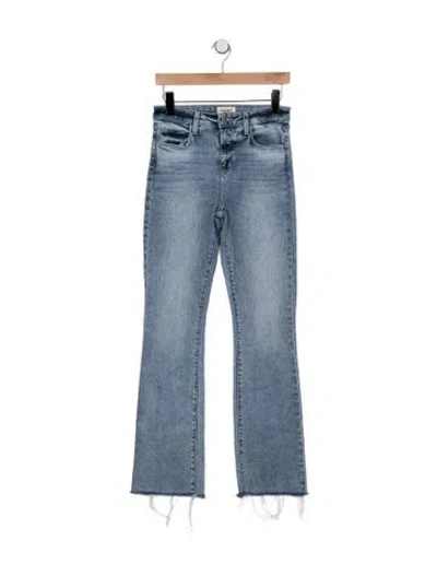 Pre-owned L'agence High-rise Flared Jeans In Blue