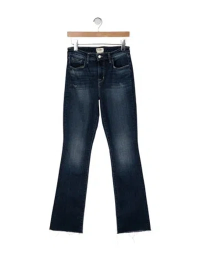 Pre-owned L'agence High-rise Flared Jeans In Blue