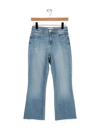 Pre-owned L'agence High-rise Flared Jeans In Blue