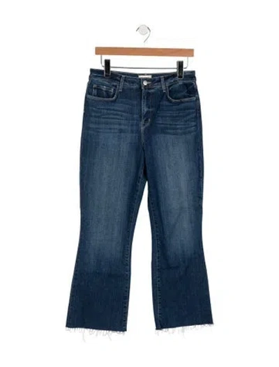 Pre-owned L'agence High-rise Flared Jeans In Blue