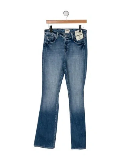 Pre-owned L'agence High-rise Flared Jeans In Blue