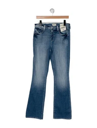 Pre-owned L'agence High-rise Flared Jeans In Blue
