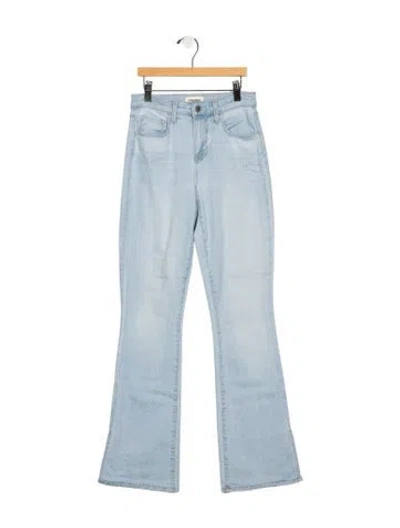 Pre-owned L'agence High-rise Flared Jeans In Blue