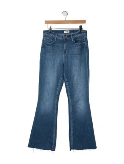 Pre-owned L'agence High-rise Flared Jeans In Blue