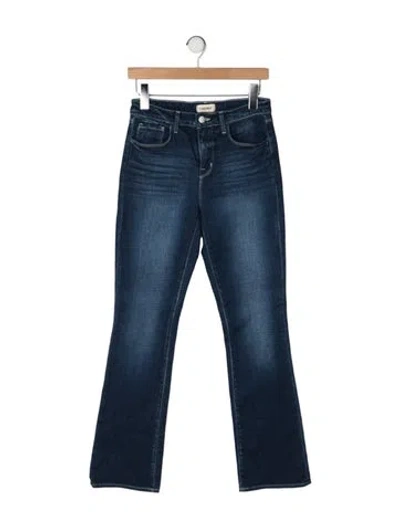 Pre-owned L'agence High-rise Flared Jeans In Blue