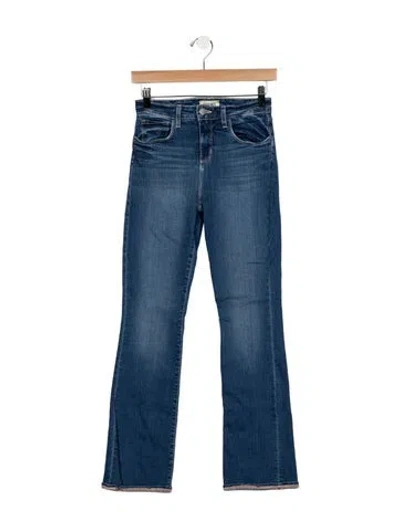 Pre-owned L'agence High-rise Flared Jeans In Blue