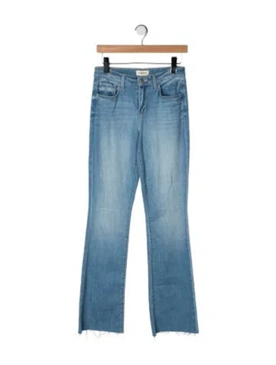 Pre-owned L'agence High-rise Flared Jeans In Blue