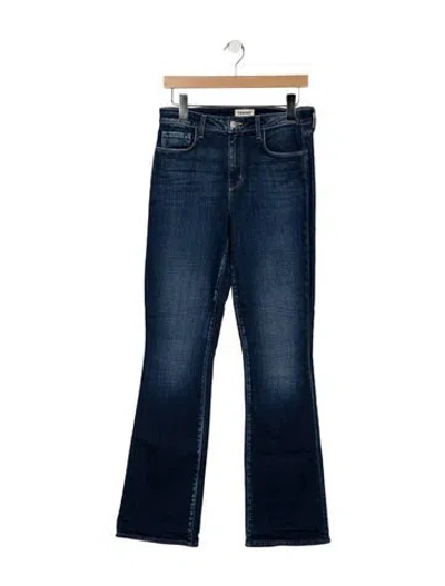 Pre-owned L'agence High-rise Flared Jeans In Blue