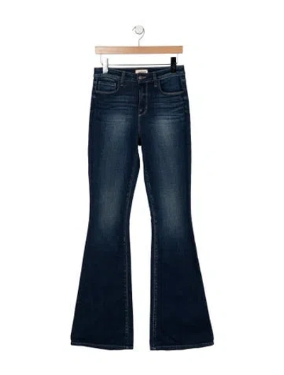 Pre-owned L'agence High-rise Flared Jeans In Blue