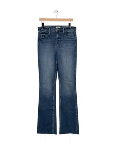 Pre-owned L'agence High-rise Flared Jeans In Blue