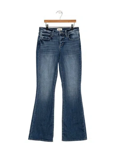 Pre-owned L'agence High-rise Flared Jeans In Blue
