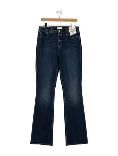 Pre-owned L'agence High-rise Flared Jeans In Blue