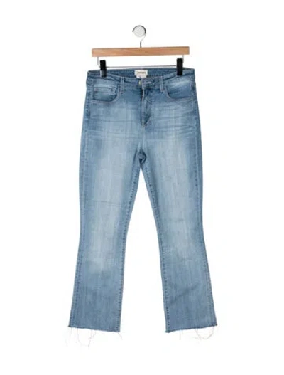Pre-owned L'agence High-rise Flared Jeans In Blue
