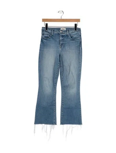 Pre-owned L'agence High-rise Flared Jeans In Blue