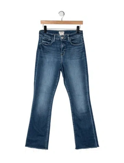Pre-owned L'agence High-rise Flared Jeans In Blue