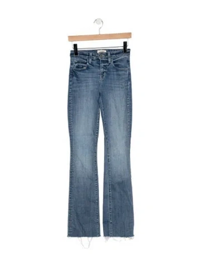 Pre-owned L'agence High-rise Flared Jeans In Blue
