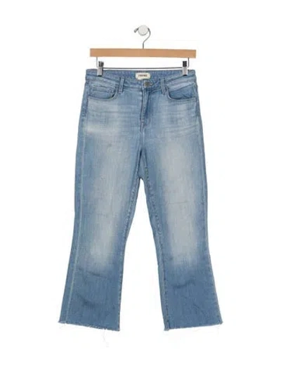 Pre-owned L'agence High-rise Flared Jeans In Blue