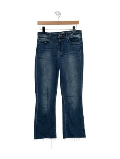 Pre-owned L'agence High-rise Flared Jeans In Blue