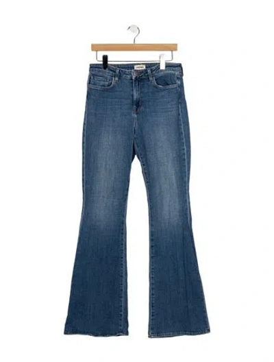Pre-owned L'agence High-rise Flared Jeans In Blue