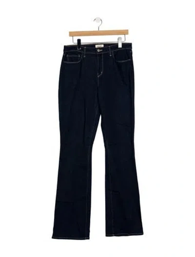 Pre-owned L'agence High-rise Flared Jeans In Blue