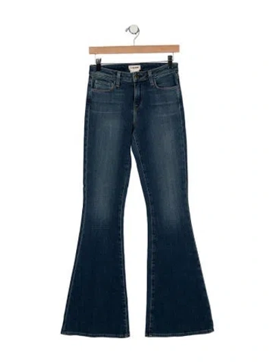 Pre-owned L'agence High-rise Flared Jeans In Blue