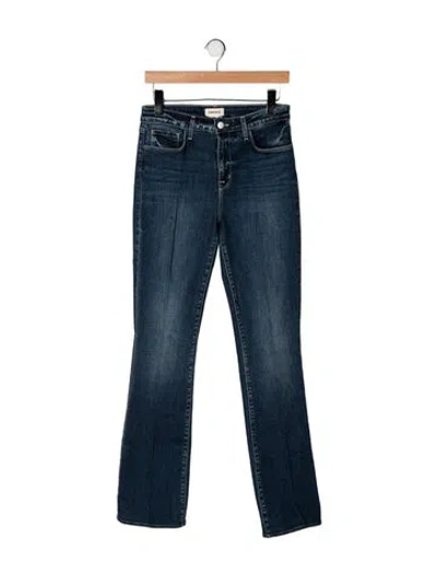 Pre-owned L'agence High-rise Flared Jeans In Blue
