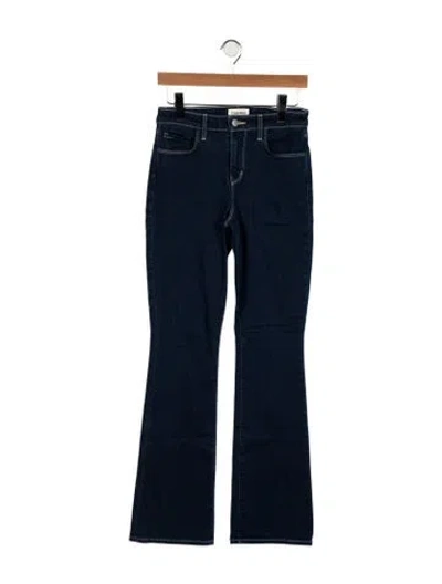 Pre-owned L'agence High-rise Flared Jeans In Blue