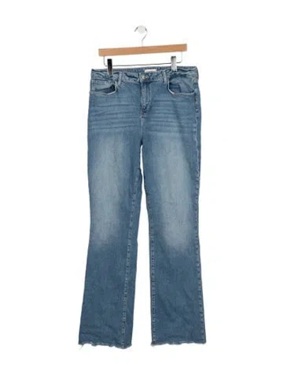 Pre-owned L'agence High-rise Flared Jeans In Blue